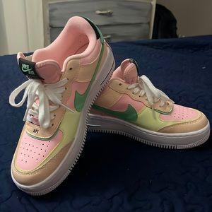 Nike Air Force 1 Low Shadow Arctic Punch, size 9